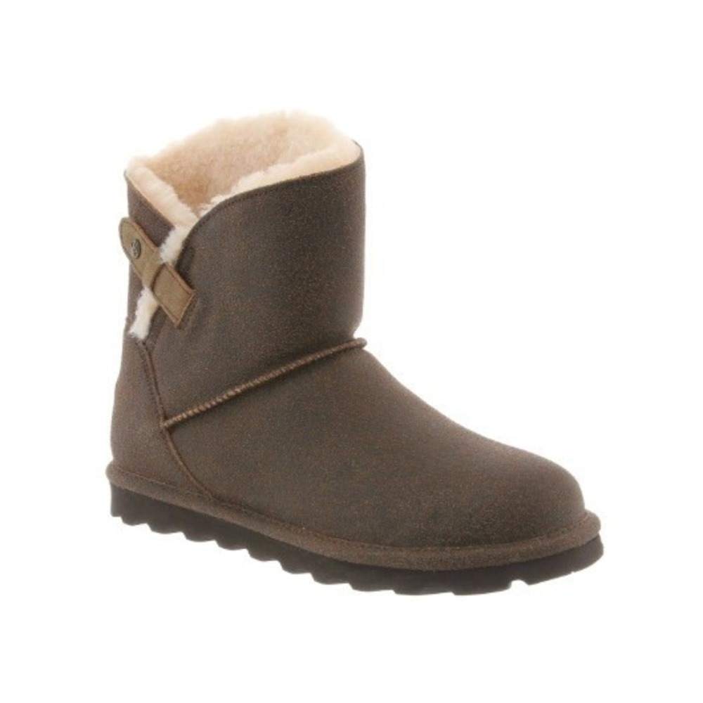 BEARPAW Women's Chestnut Distressed‎ Margaery Fashion High-Top Suede Boot Size 8